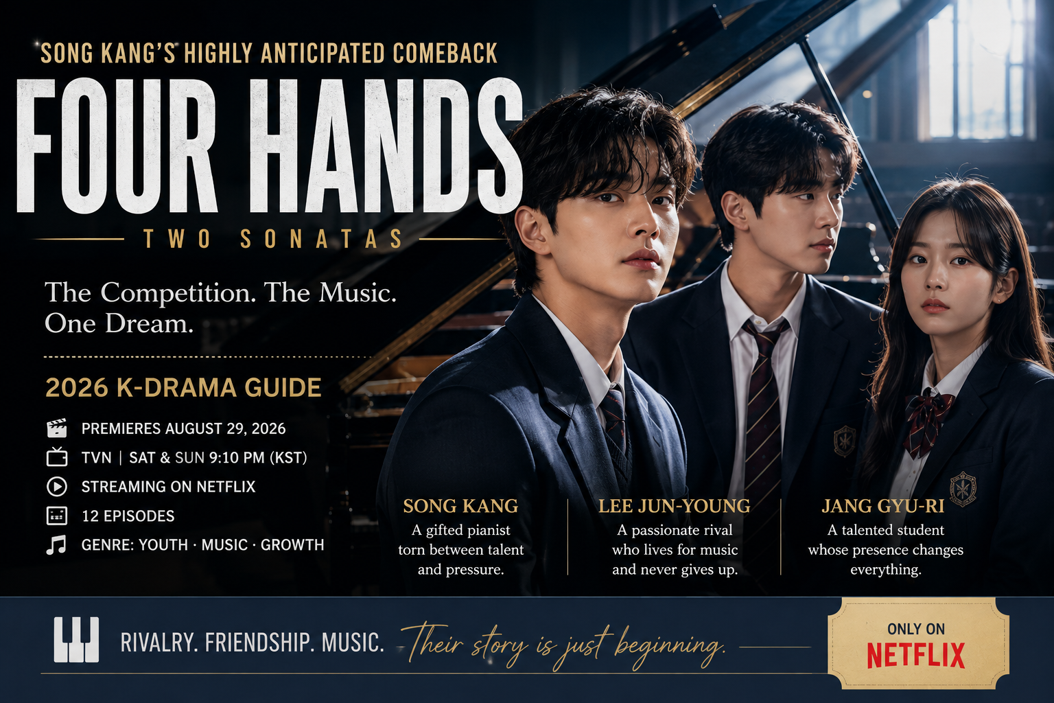 Four Hands K-Drama Guide: Song Kang’s Comeback, Cast, Episodes, Netflix & Story