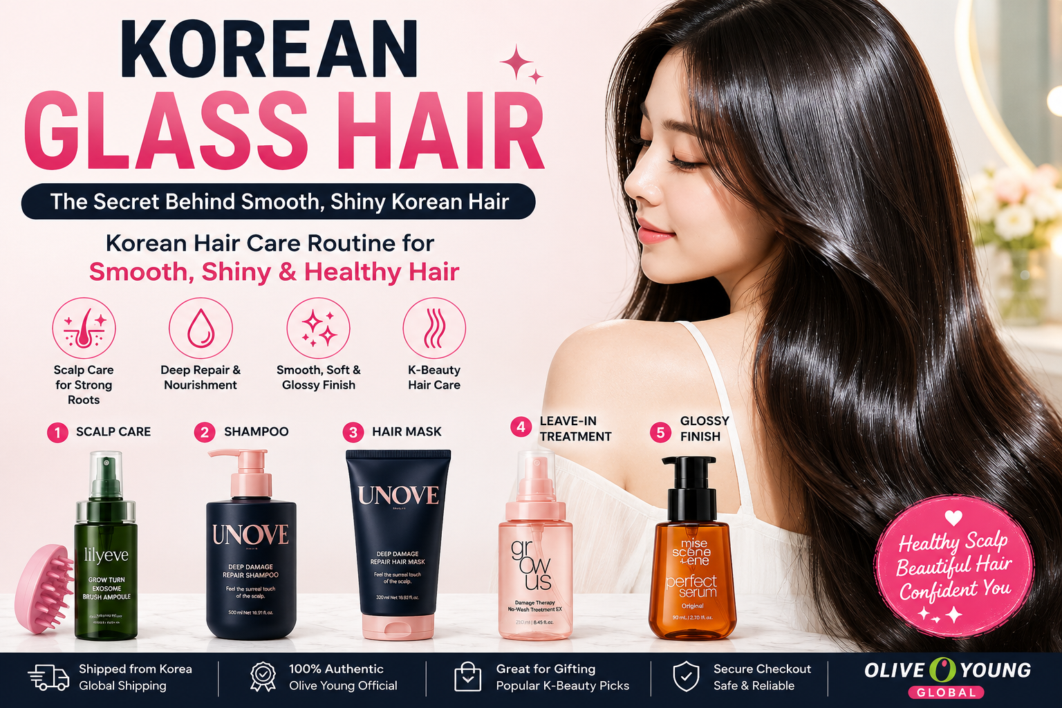 Korean Glass Hair: The Secret Behind Smooth, Shiny Korean Hair