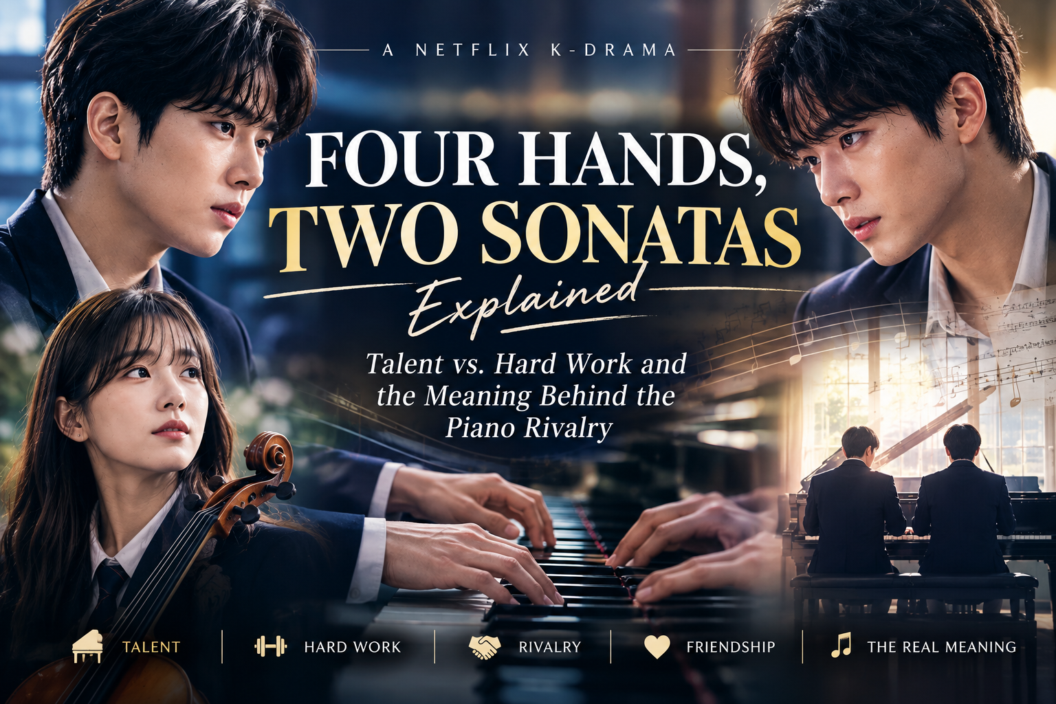 Four Hands, Two Sonatas Explained: Talent vs. Hard Work and the Meaning Behind the Piano Rivalry
