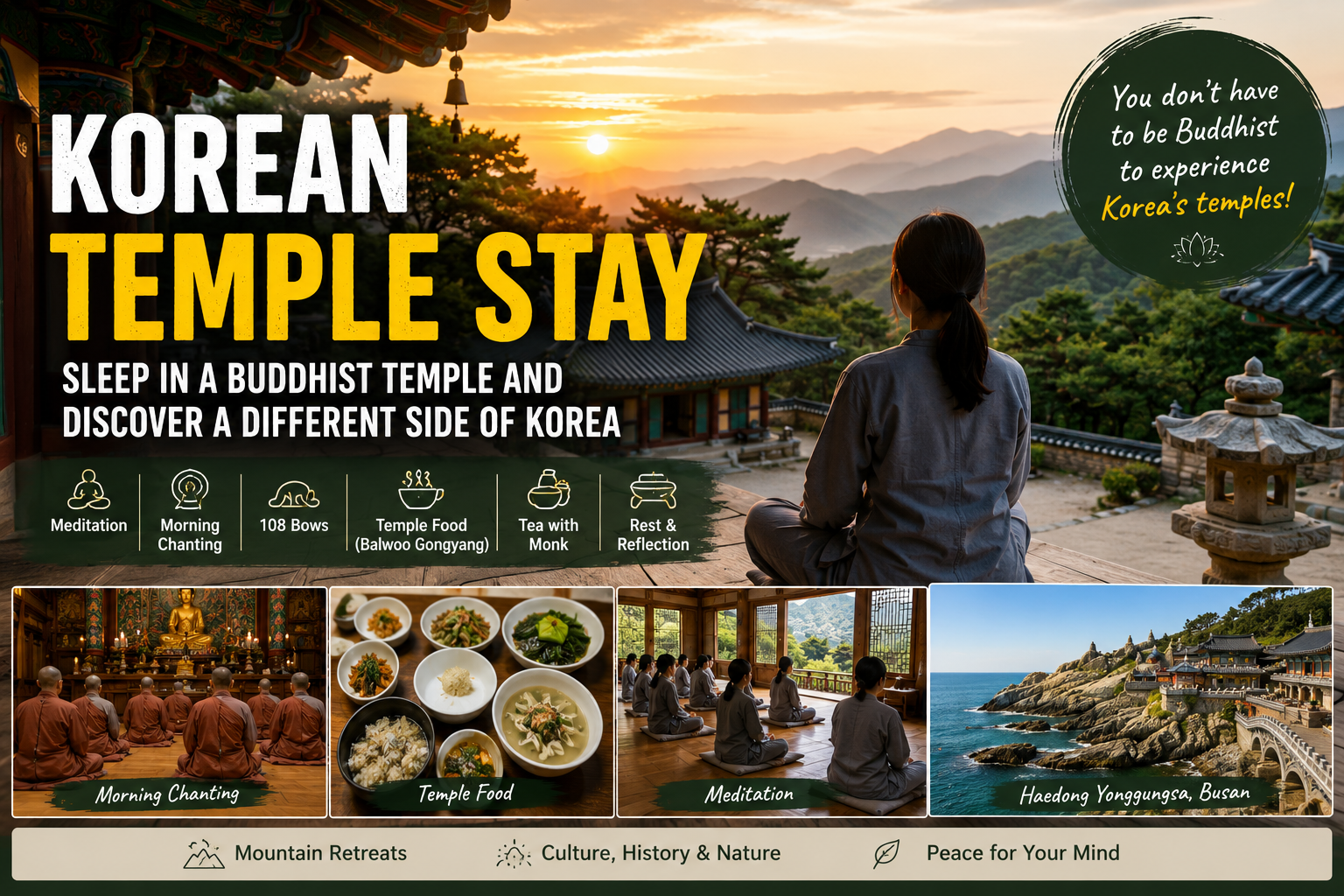 Korean Temple Stay Guide: Sleep in a Buddhist Temple and Discover a Different Side of Korea