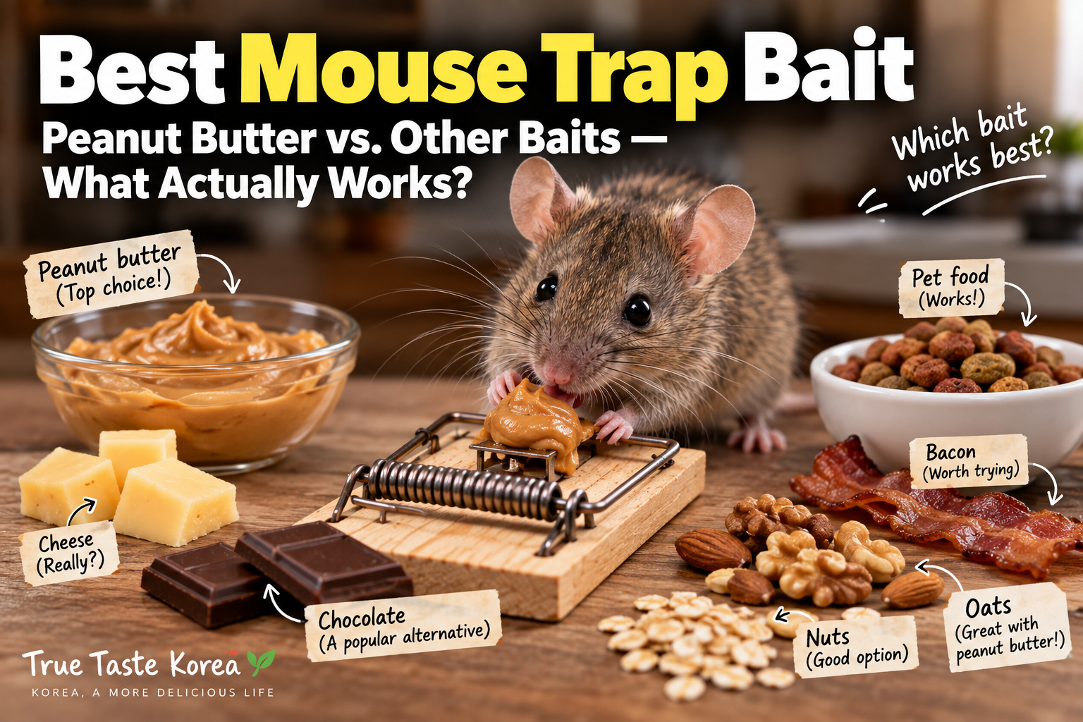 Best Mouse Trap Bait: Peanut Butter vs. Other Baits — What Actually Works?