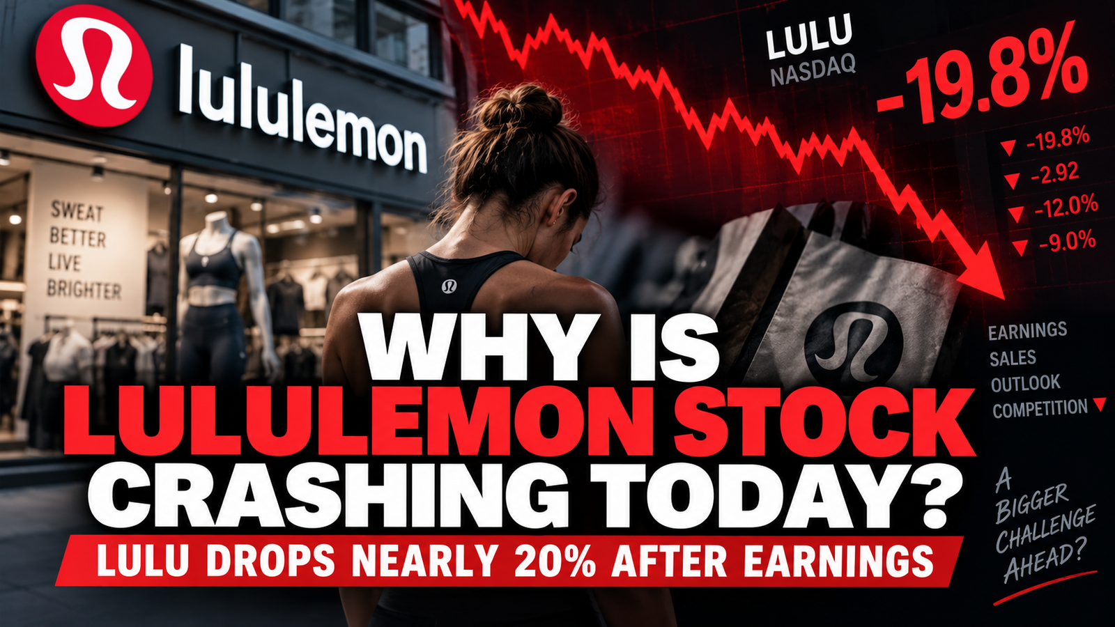 Why Is Lululemon Stock Crashing Today? LULU Drops Nearly 20% After Earnings