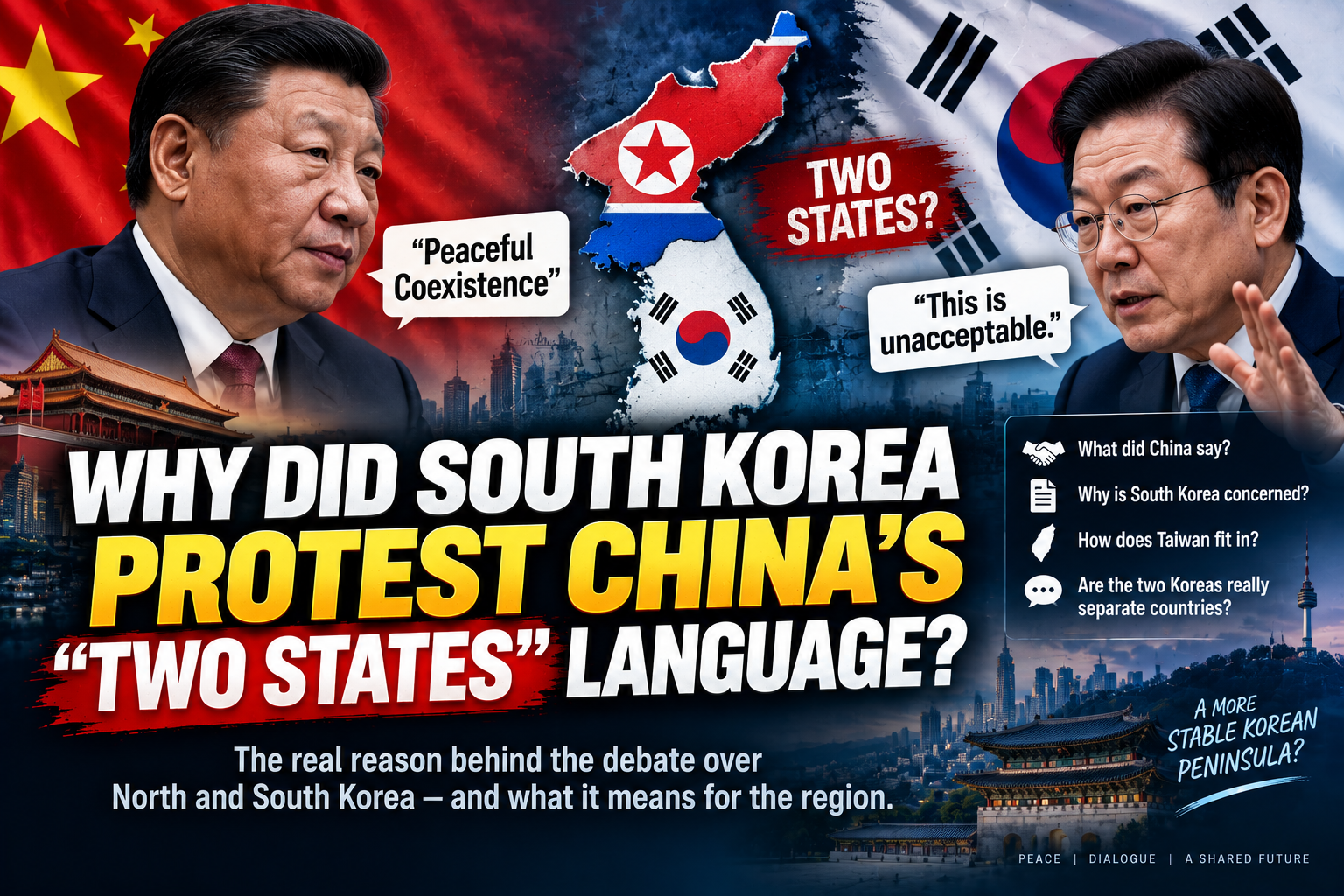 Why Did South Korea Protest China’s “Two States” Language About the Korean Peninsula?