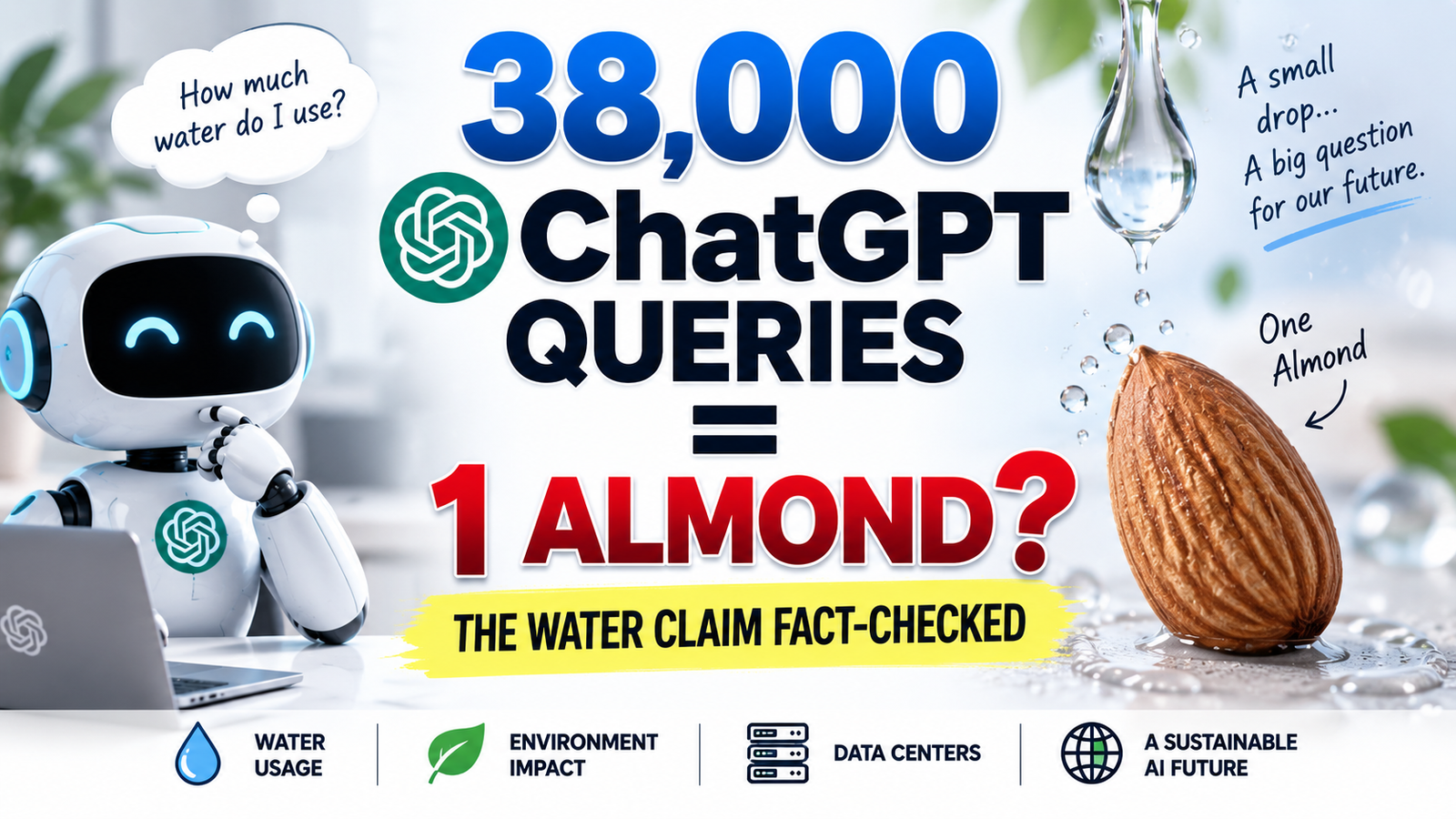 Does ChatGPT Really Use Less Water Than an Almond? Sam Altman’s 38,000-Query Claim Fact-Checked