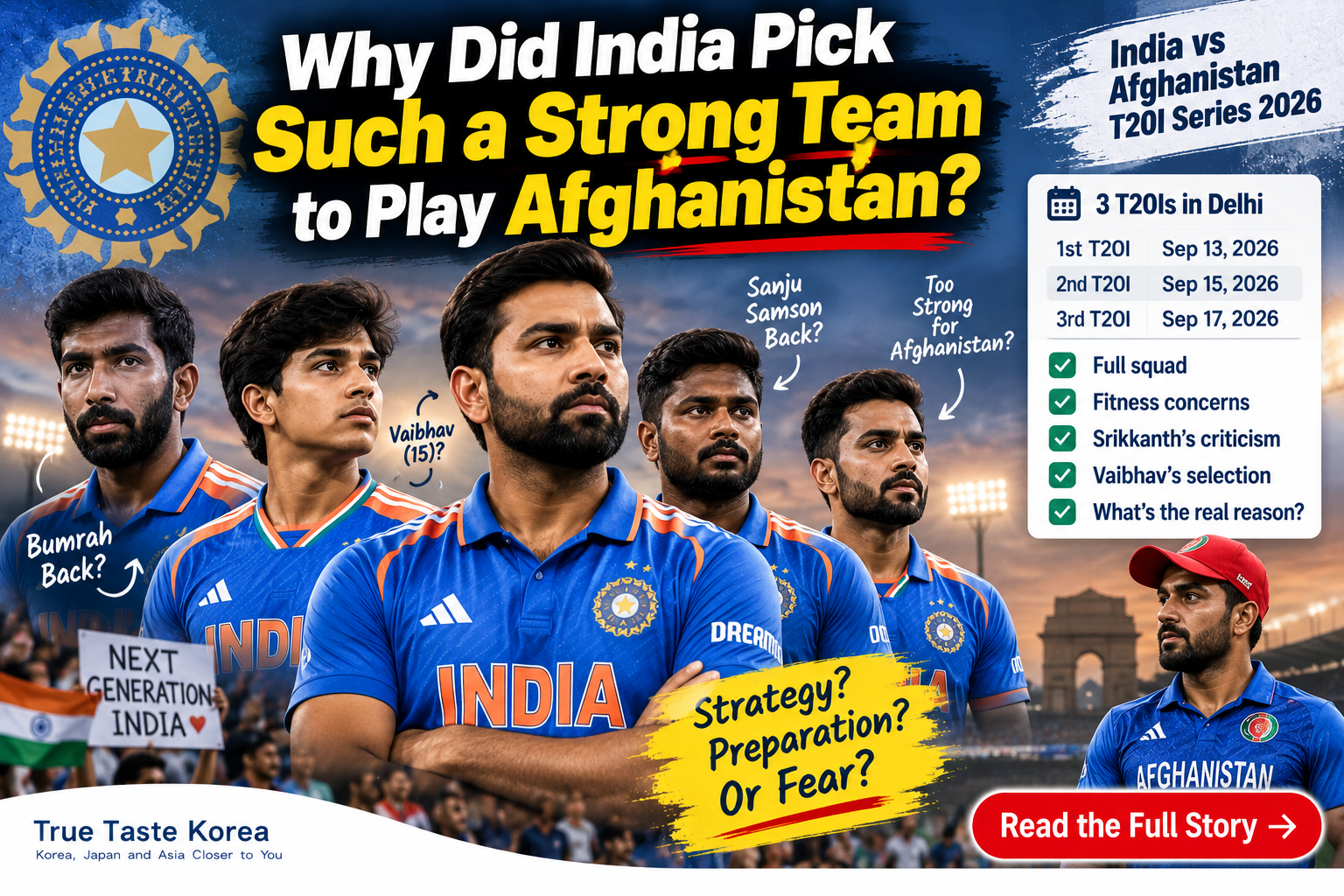 Why Did India Pick Such a Strong Team to Play Afghanistan?