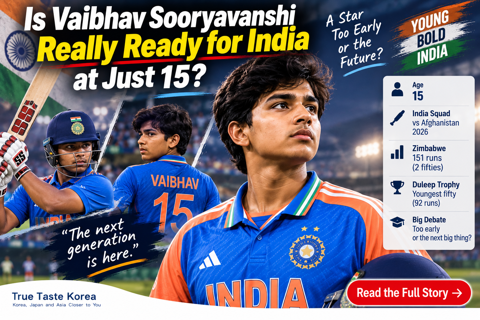 Is Vaibhav Sooryavanshi Really Ready for India at Just 15?