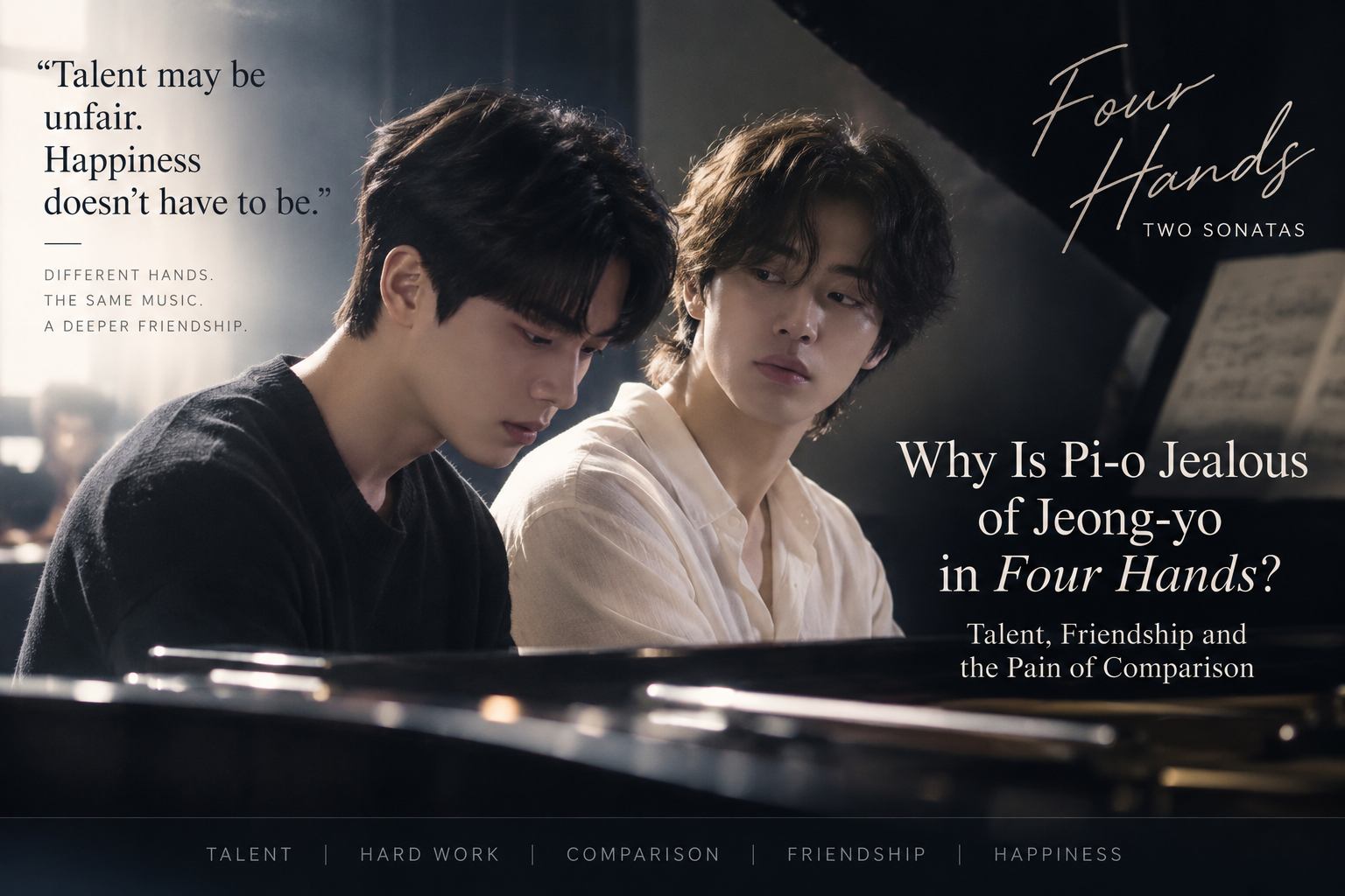 Why Pi-o Is Jealous of Jeong-yo in Four Hands — Talent, Friendship and the Pain of Comparison